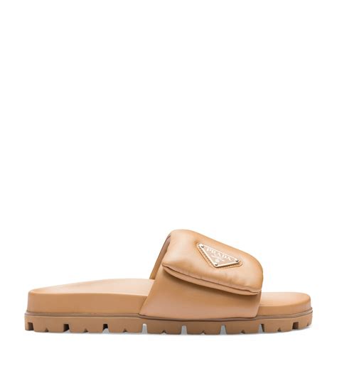 prada brown slides|prada slides for women.